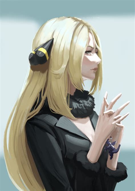 pokemon cynthia fanart|cynthia pokemon fan art.